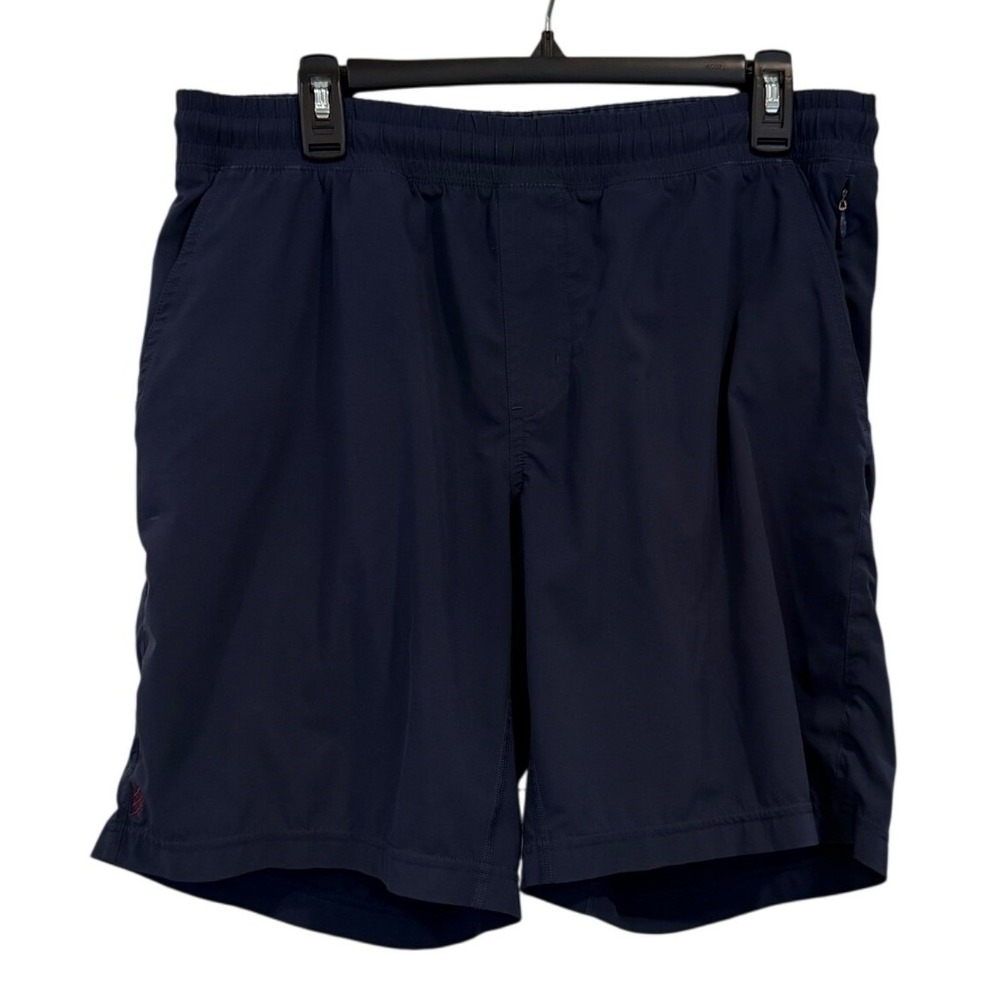Rhone Mako Mens Navy Blue Athletic Shorts Medium 8 Inch Inseam Lined Workout
